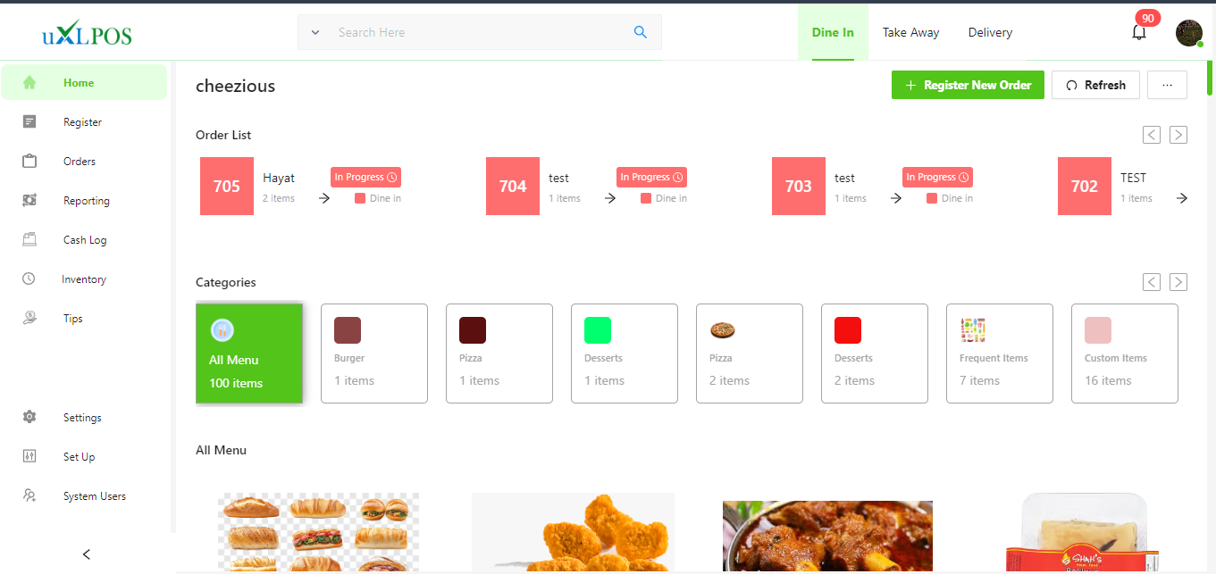 uXL-POS Web Application